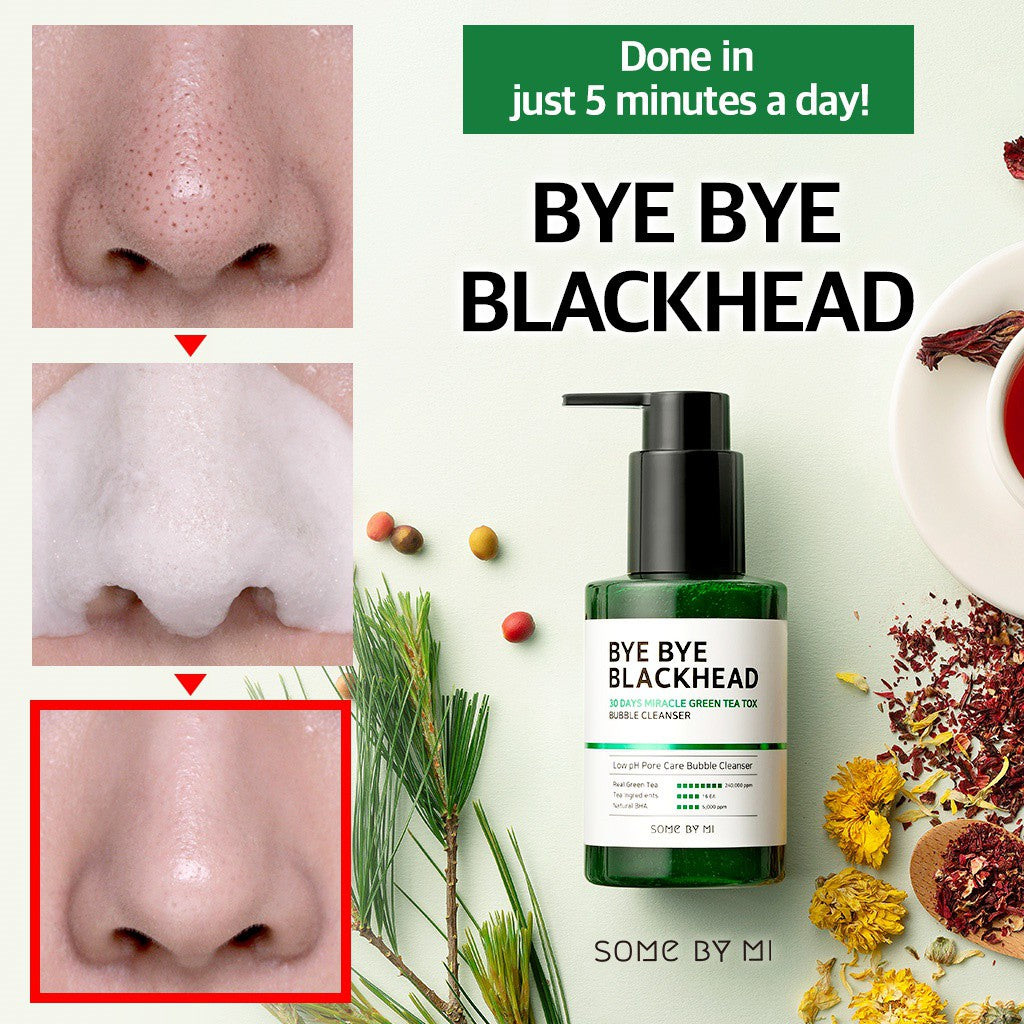 Bye Bye Blackhead 30 Days Miracle Green Tea Tox Bubble Cleanser