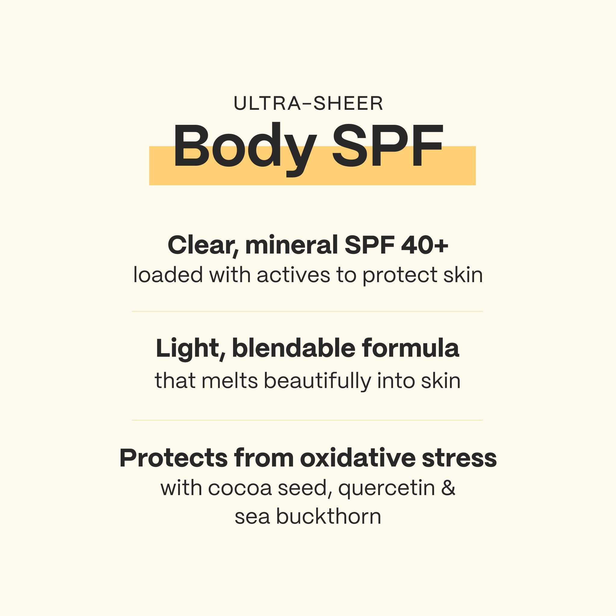 Ultra-Sheer Body Mineral Sunscreen SPF 40+ Broad Spectrum