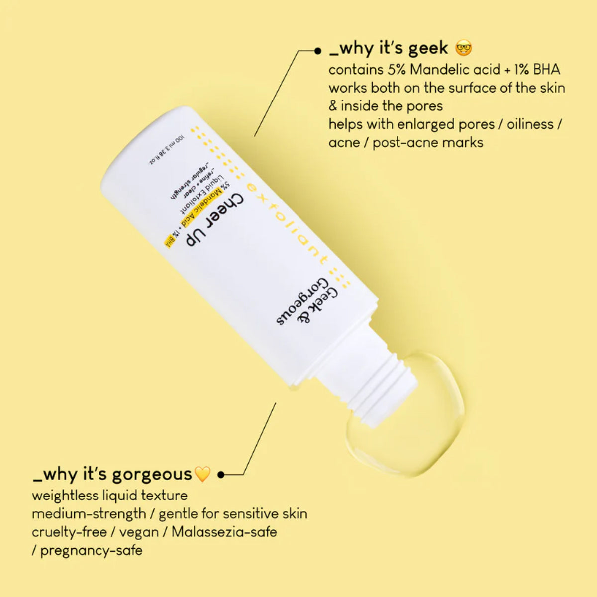 Cheer up 6% Mandelic Acid + BHA Liquid