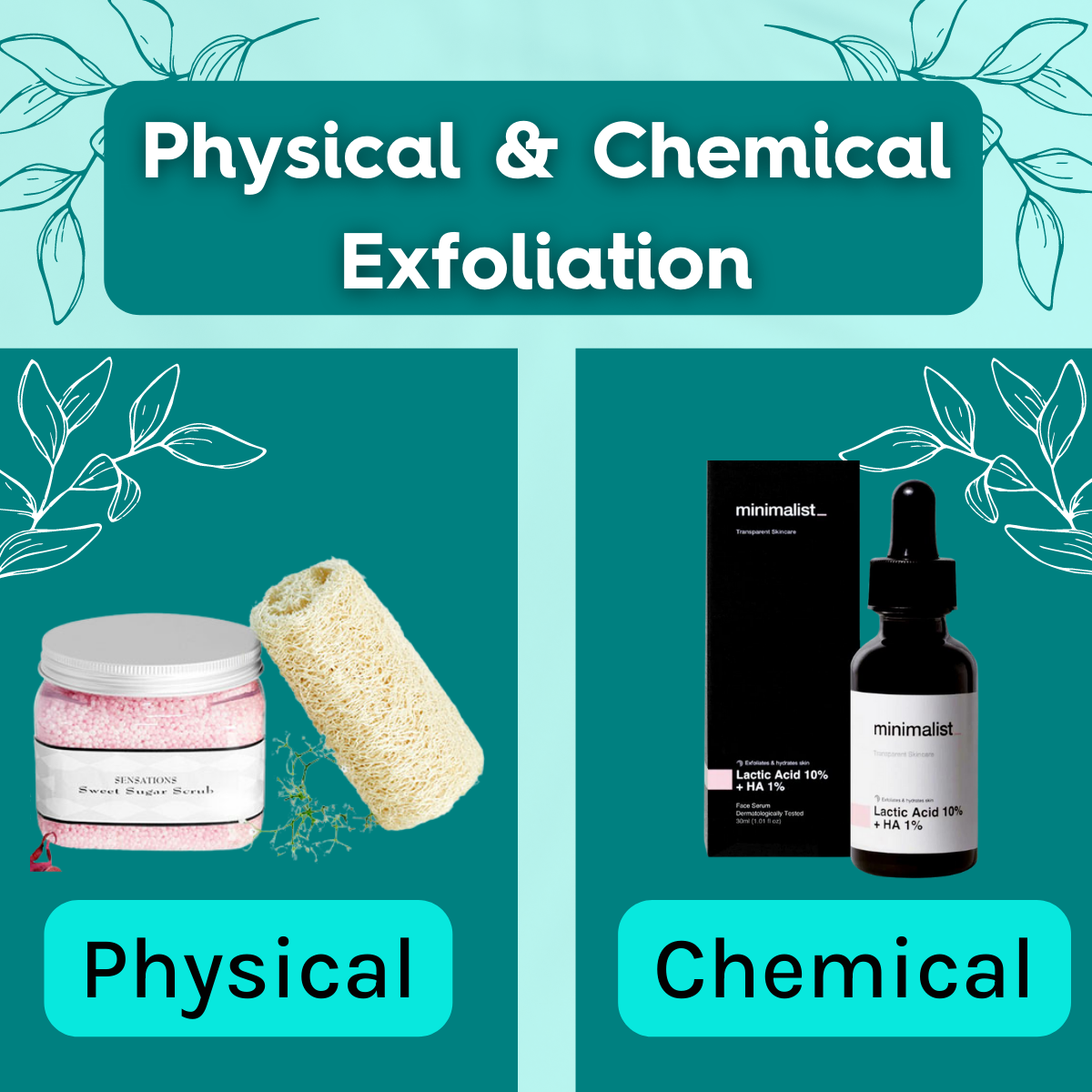 Physical and Chemical Exfoliation