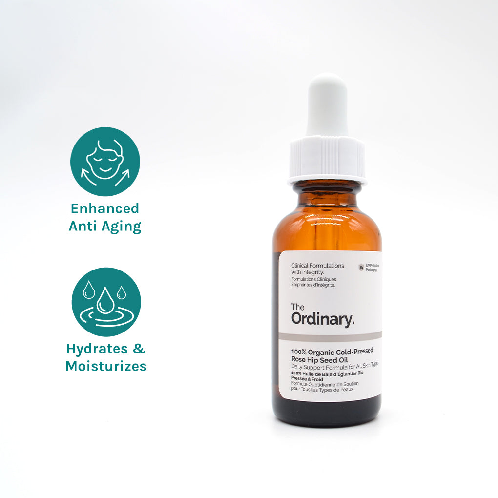 100% Organic Cold-Pressed Rosehip Seed Oil