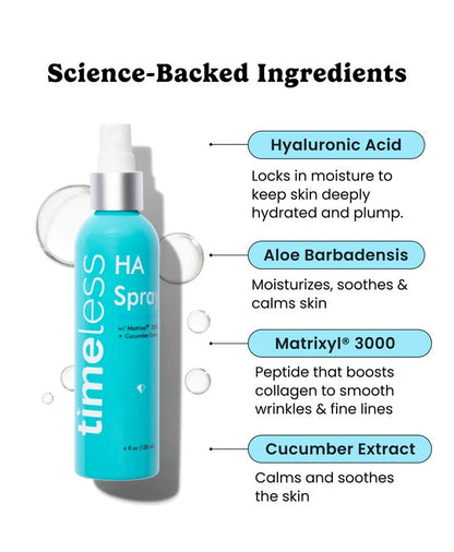 Hydrating Matrixyl® 3000 Peptides + Hyaluronic Acid Facial Spray
