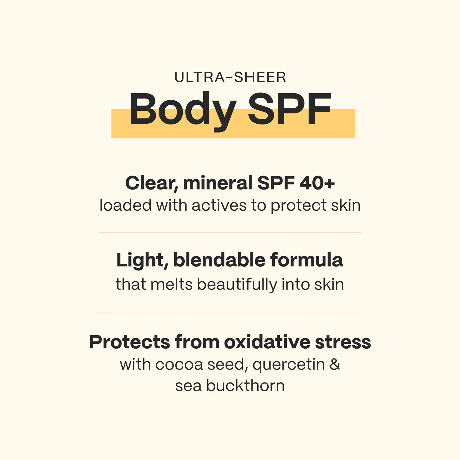 Ultra-Sheer Body Mineral Sunscreen SPF 40+ Broad Spectrum
