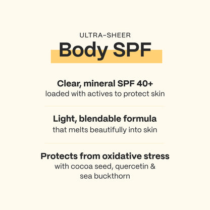 Ultra-Sheer Body Mineral Sunscreen SPF 40+ Broad Spectrum