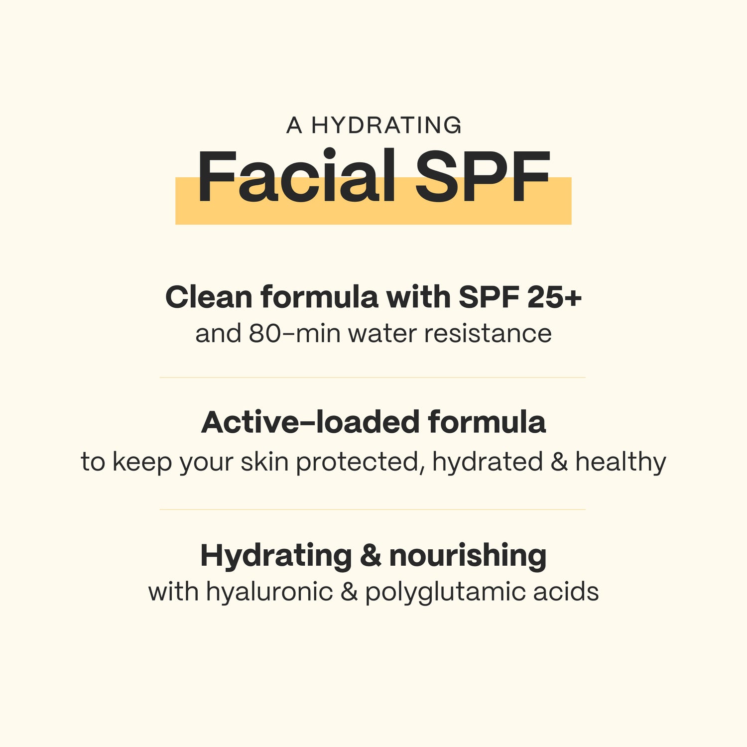 Hydrating Facial Sunscreen SPF 25+ Broad Spectrum