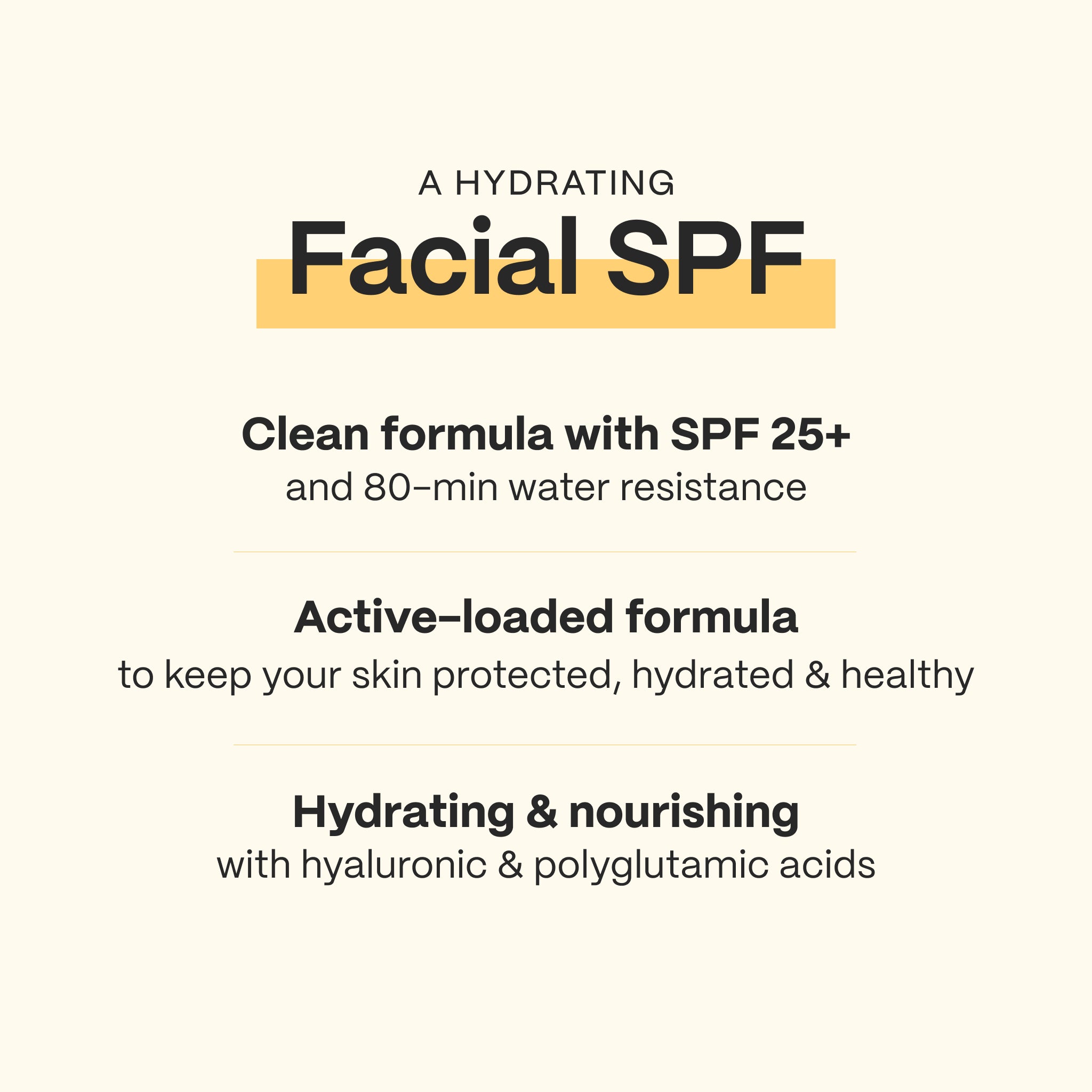 Hydrating Facial Sunscreen SPF 25+ Broad Spectrum