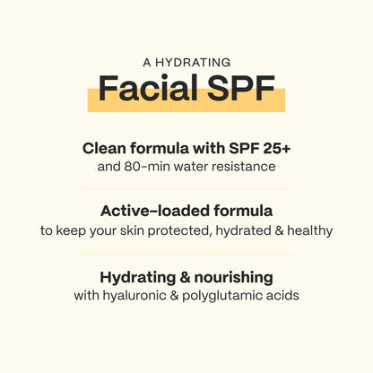 Hydrating Facial Sunscreen SPF 25+ Broad Spectrum