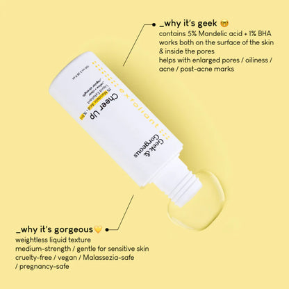 Cheer up 6% Mandelic Acid + BHA Liquid