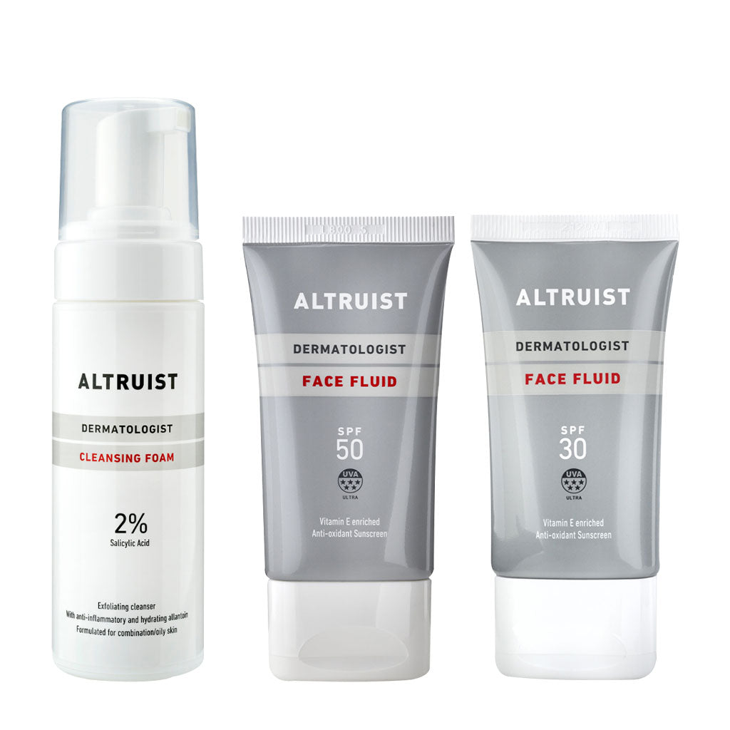 Sunscreen Indoor & Outdoor Sun Protection Kit | Broad-Spectrum SPF 30 & SPF 50 Fluid